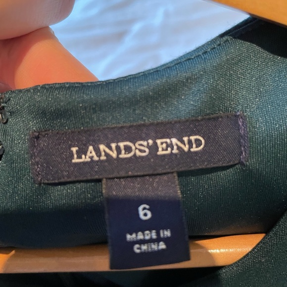 Forest Green Dress (Lands End) - Picture 3 of 3